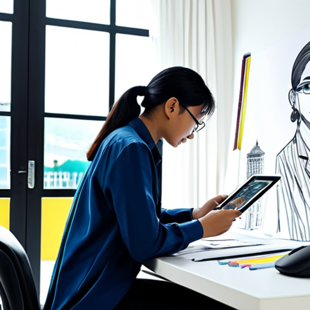 Professional Character Designer at Work**

"A professional character designer in a modern, bright studio in Kuala Lumpur, working on a digital art tablet, fully clothed in modest office attire, surrounded by concept sketches and design references, natural lighting, perfect anatomy, well-formed hands, safe for work, appropriate content, family-friendly."

**