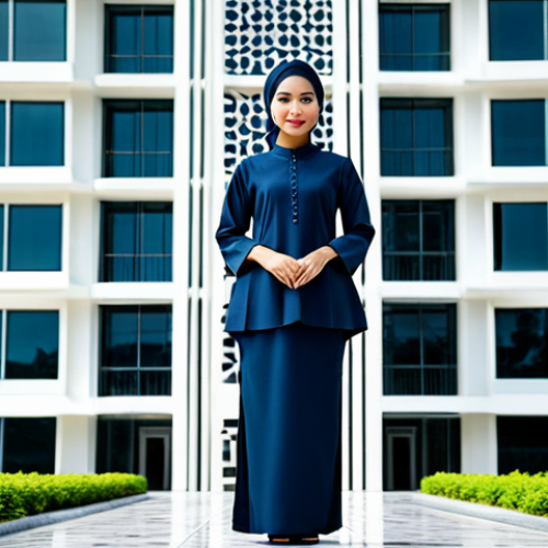 캐릭터디자인 자격증 학습에 필요한 도구 추천 - Modern Malaysian Architect**

A young architect, fully clothed in a modern baju kurung (modest and p...
